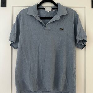 Lacoste Blue Polo Shirt Classic Design Short Sleeves
